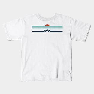 Retro Mountain Lines Kids T-Shirt